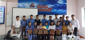 Organizing a birthday for workers – the cultural beauty of Vietnam Japan company